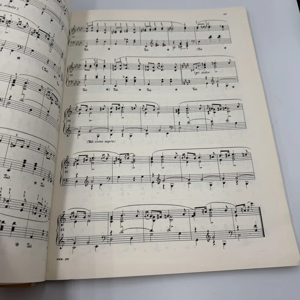 Vintage 1950s Chopin Complete Works IV and X- Mazurkas,Waltzes Piano Music Book